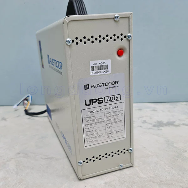 Bình lưu điiện cửa cuốn AD15-002