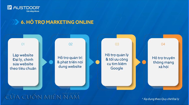 Chính sách hộ trợ đại lý Austdoor 6