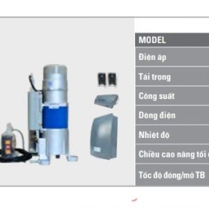 Thông số kỹ thuật Motor Austddoor AH300A, AH500, AH800A, AH1000A