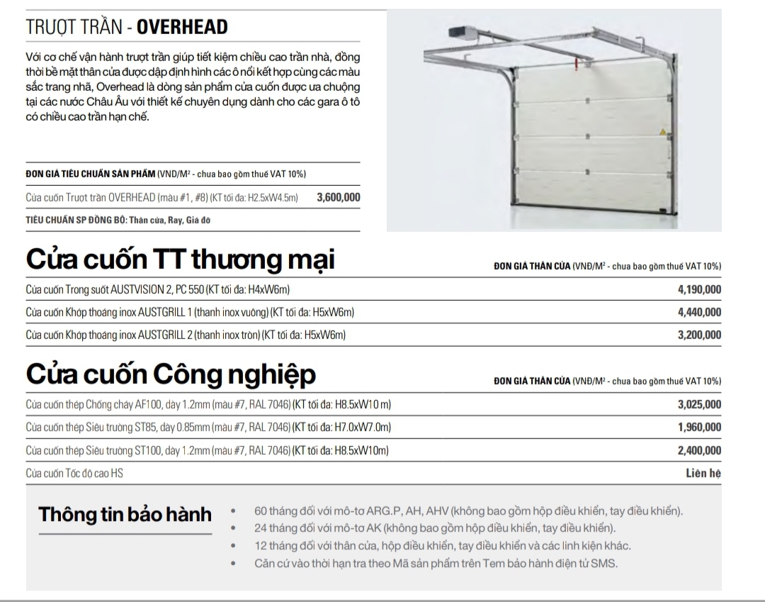 Cửa cuốn trung tâm thương mại