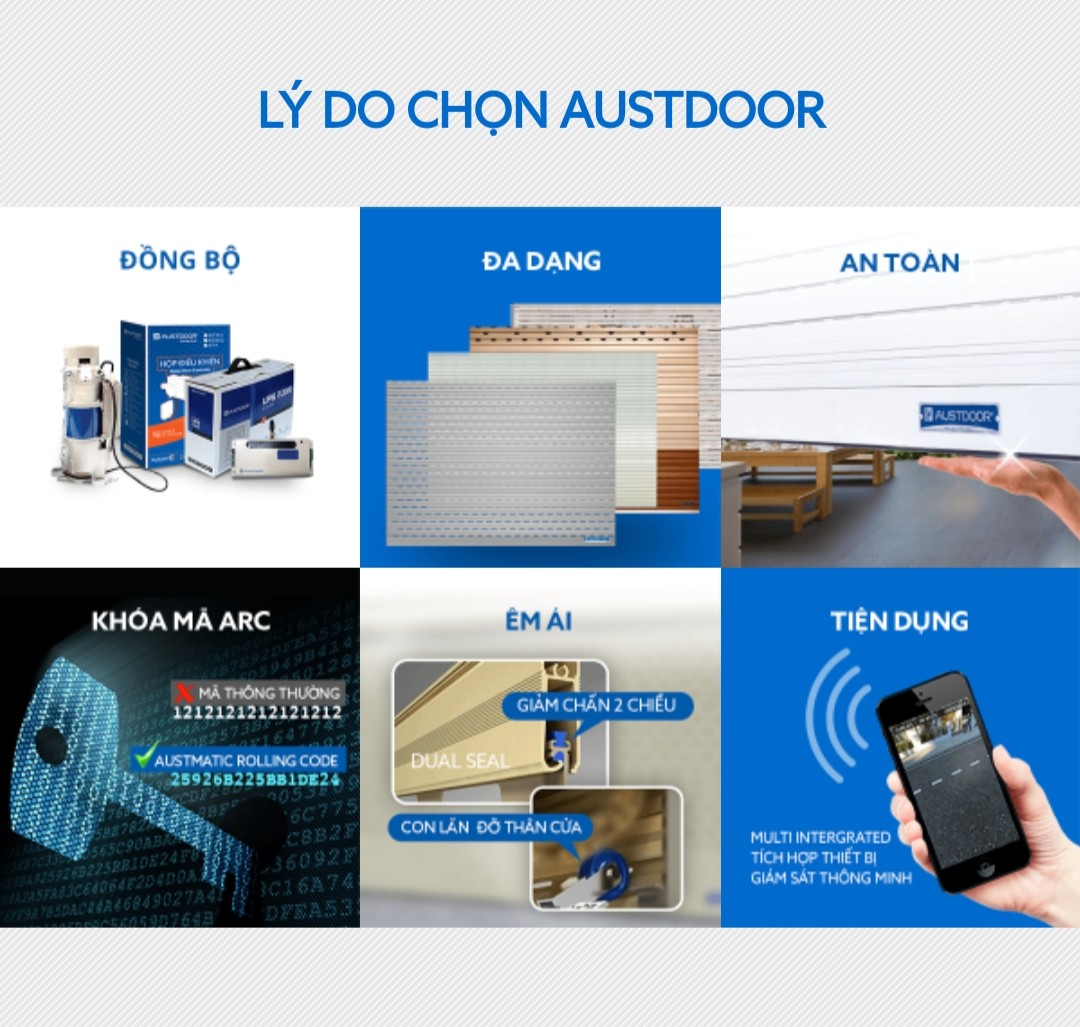 Cửa cuốn tấm liền Austdoor Quận 7