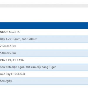 Thông số kỹ thuật l120