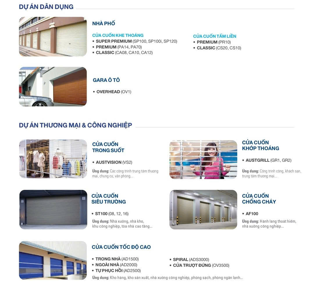 Báo giá cửa cuốn Austdoor Huyện Cần Giờ TPHCM