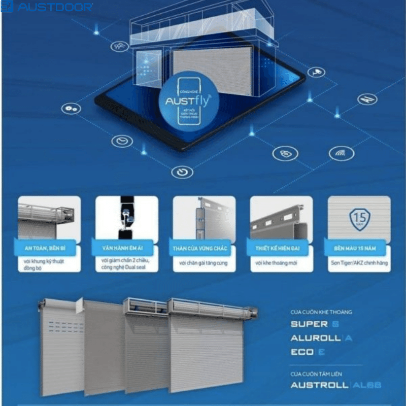 Cửa cuốn Austdoor tại Thuận An Bình Dương