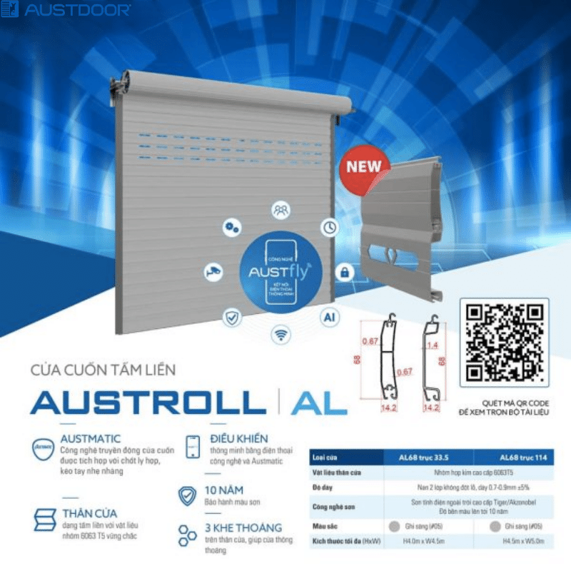 Cửa cuốn Austdoor tại Thuận An Bình Dương