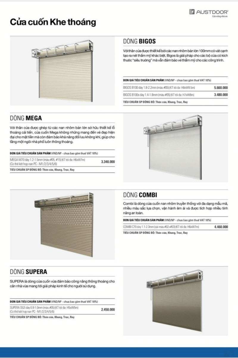 Cửa cuốn khe thoáng Quận 7