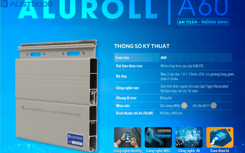Loại Cửa cuốn Austdoor Huyện Cần Giuộc Long An nào được sử dụng nhiều ?