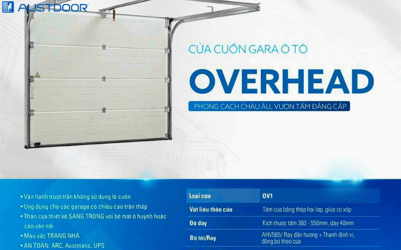 Dịch vụ chuyên lắp cửa cuốn Austdoor dành cho Gara tại Thành Phố Vũng Tàu