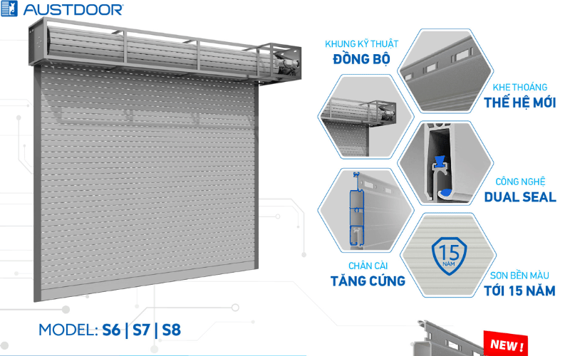 Dual Seal - Công Nghệ Giảm Chấn Đột Phá từ Cửa Cuốn Austdoor Thành Phố Tân An, Long An