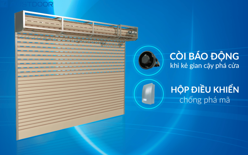 Tính năng siêu trường của Cửa cuốn Austdoor Huyện Châu Thành Long An