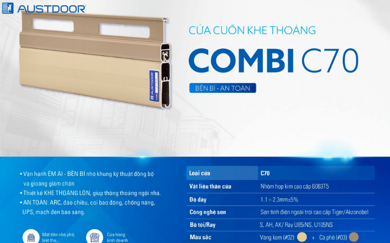 Tư vấn chọn loại Cửa cuốn Austdoor lắp đặt tại Huyện Châu Thành Tây Ninh
