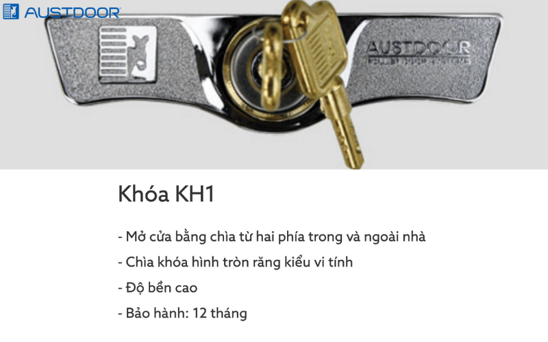 Các loại khoá cửa cuốn Austdoor Huyện Tân Châu Tây Ninh khuyên dùng