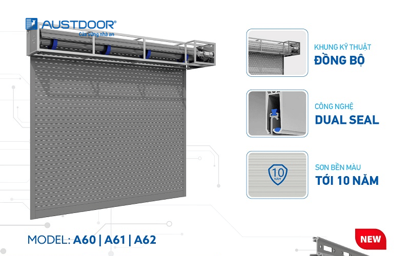 Cửa cuốn Austdoor A60 Aluroll A thế hệ mới