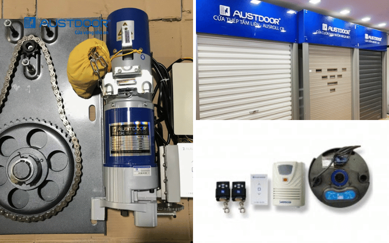 Phụ kiện đồng bộ ở đại lý cửa cuốn Austdoor