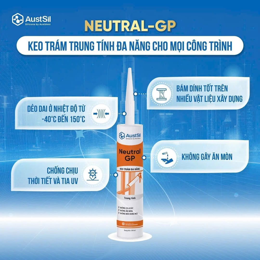 Keo Silicon Austsil GP-NEUTRAL | Đa năng