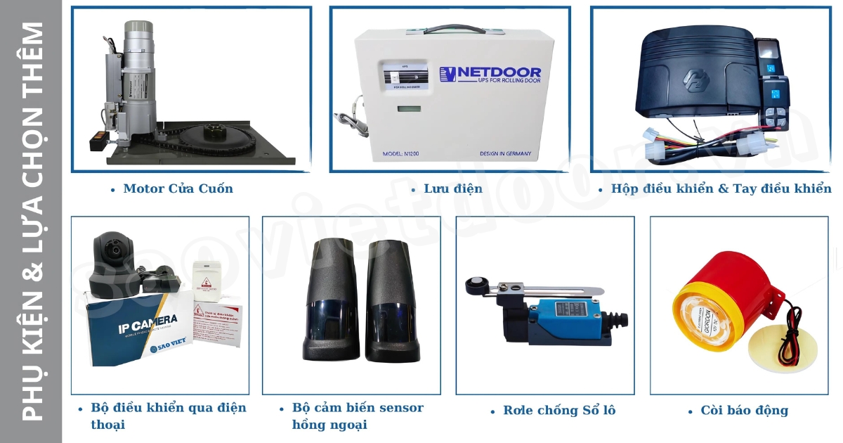 Phụ kiện cửa cuốn Bình lưu điện, Motor, Remote, Điều khiển qua điện thoại Quận 9 Phụ kiện cửa cuốn Bình lưu điện, Motor, Remote, Điều khiển qua điện thoại Quận 9
