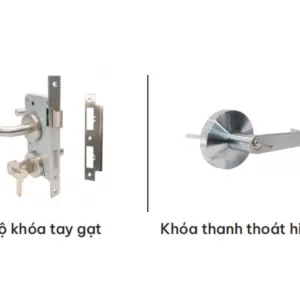 Bộ khóa tay gạt cửa thép kỹ thuật Austdoor