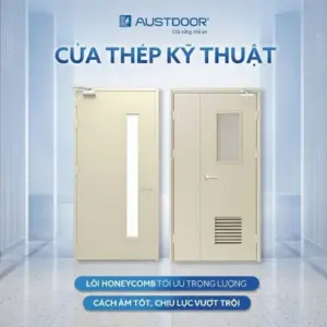 Khung và bản lề cửa thép kỹ thuật Austdoor chính hãng