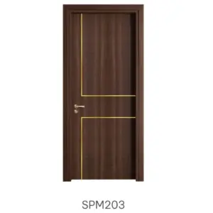 Cửa gỗ chống cháy Austdoor SPM203 tông màu trầm ấm