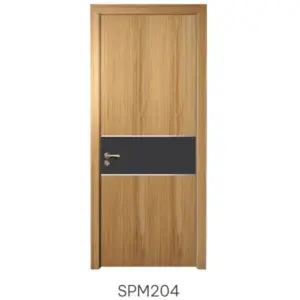 Mẫu cửa gỗ chống cháy Austdoor SPM204 phối mảng tối