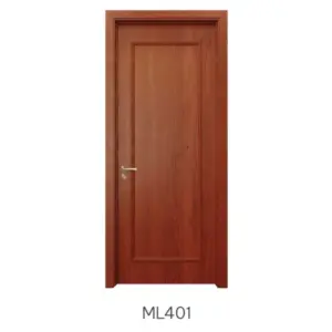 Cửa gỗ công nghiệp Austdoor ML401 tông nâu đỏ ấm