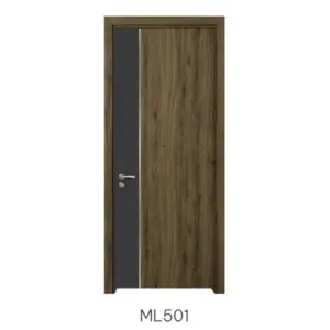 Cửa gỗ công nghiệp Austdoor ML501 phối mảng tối hiện đại