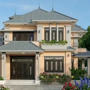 ứng dụng của cửa thép vân gỗ Standard 2
