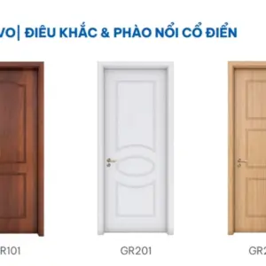 Thông số cửa gỗ Composite Austdoor phào chỉ GR101
