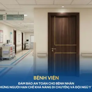 Ứng dụng cửa gỗ chống cháy SPETEK tại các bệnh viện