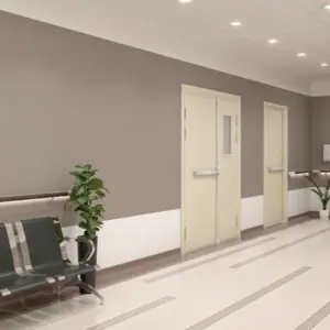 Ứng dụng thực tế cửa thép chống cháy Austdoor 2 cánh lệch