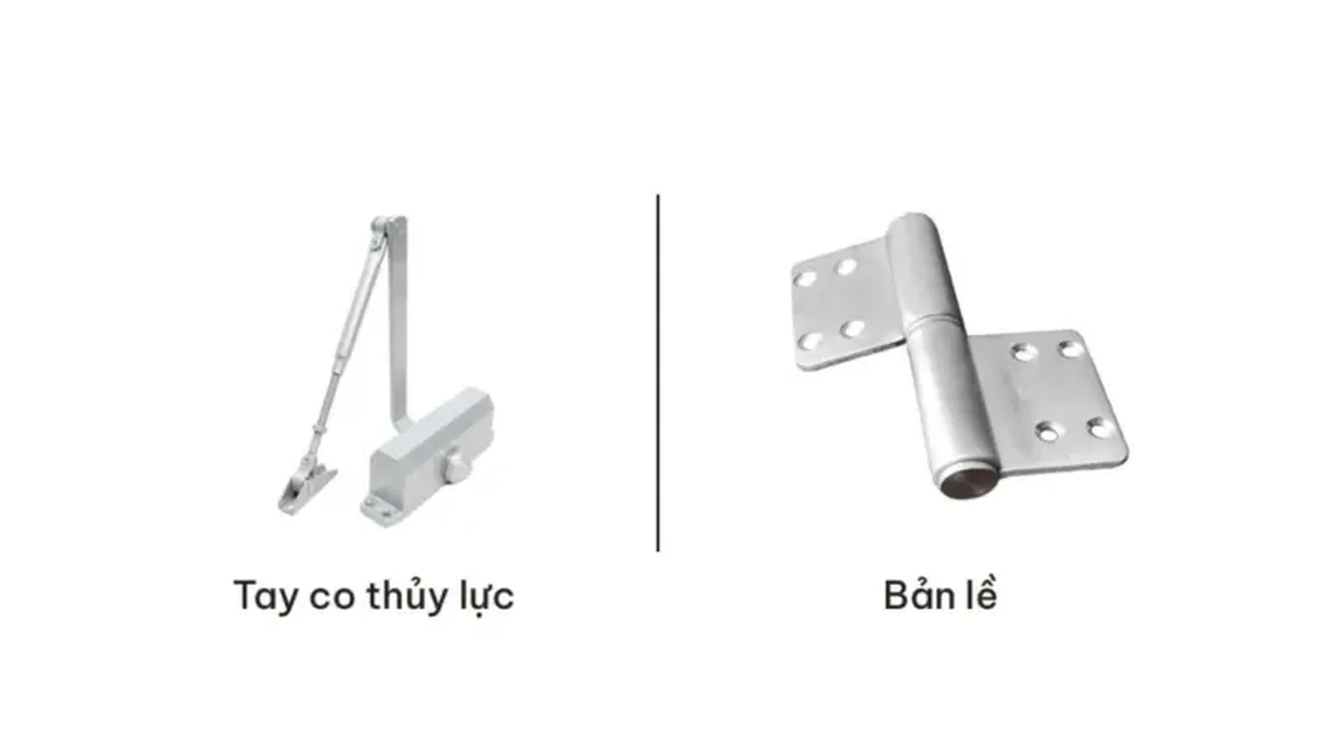 Phụ kiện cửa thép 2 cánh Austdoor gồm tay co và bản lề Phụ kiện cửa thép 2 cánh Austdoor gồm tay co và bản lề