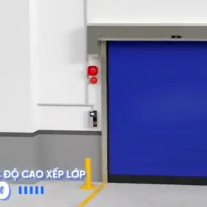 Tốc độ đóng mở nhanh giúp xe nâng và hàng hóa di chuyển thuận tiện hơn