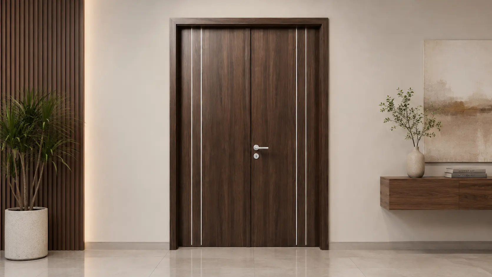 Báo giá cửa gỗ 2 cánh Austdoor nhà phố