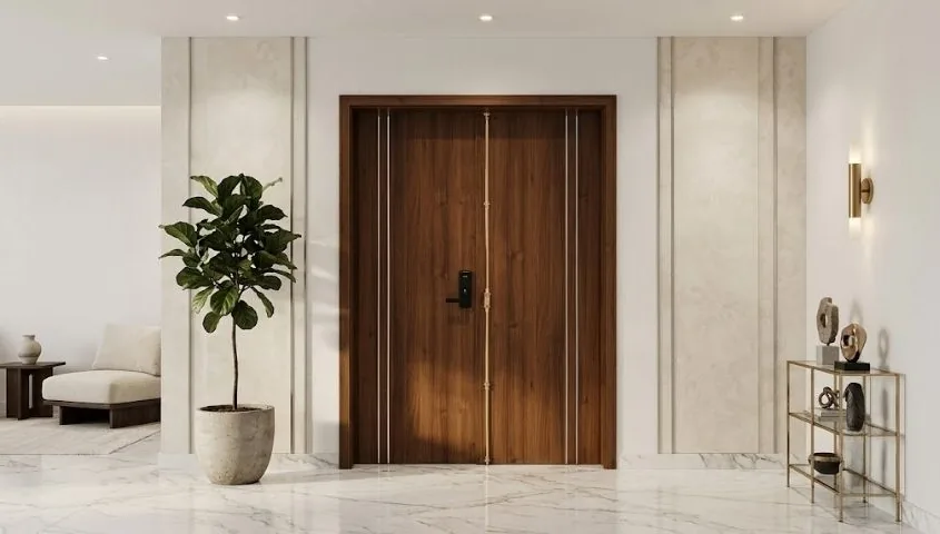 Cửa gỗ Austdoor Vĩnh Long - mẫu dùng để tính giá LAMITEK