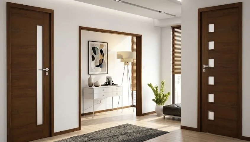 Cửa gỗ Austdoor - mẫu vân gỗ và kiểu cánh