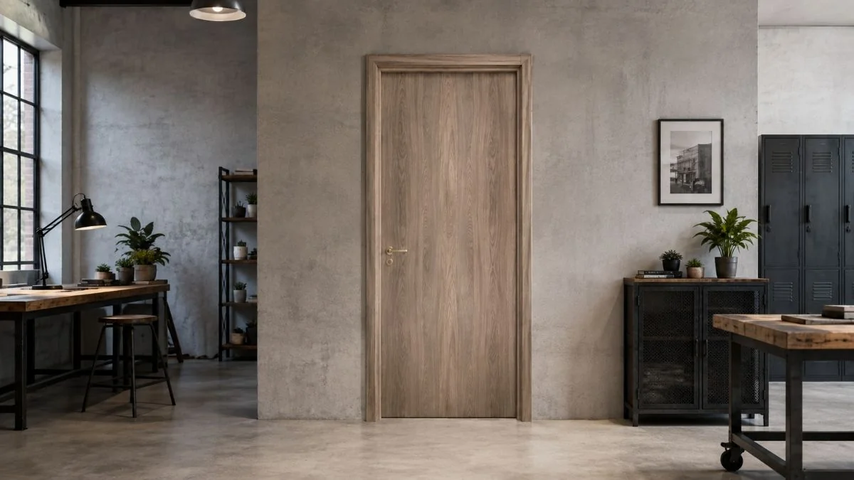 Cửa gỗ composite Austdoor cho phòng ngủ và khu phụ