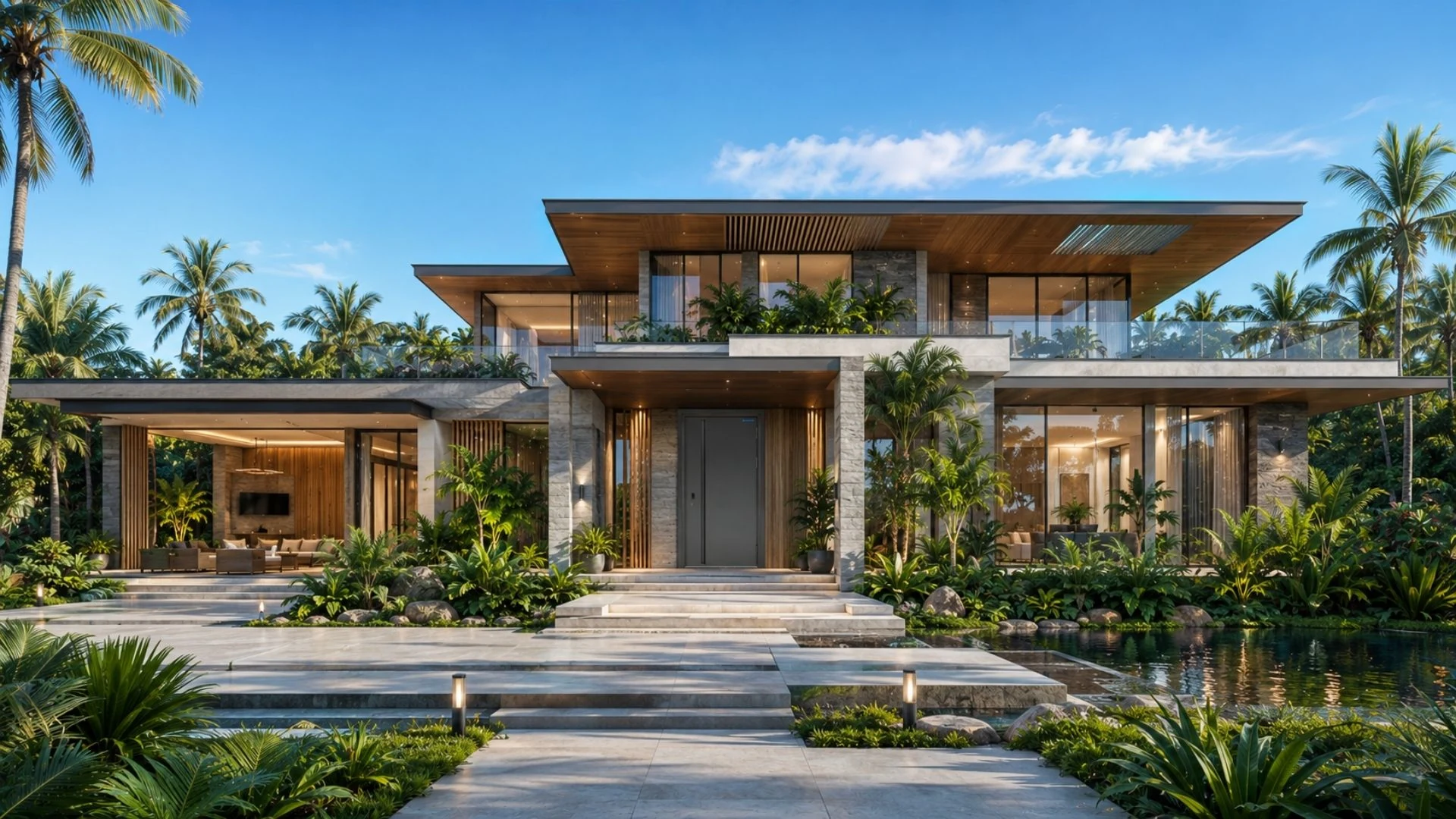 Cửa thép biệt thự đẹp Austdoor tại biet thu