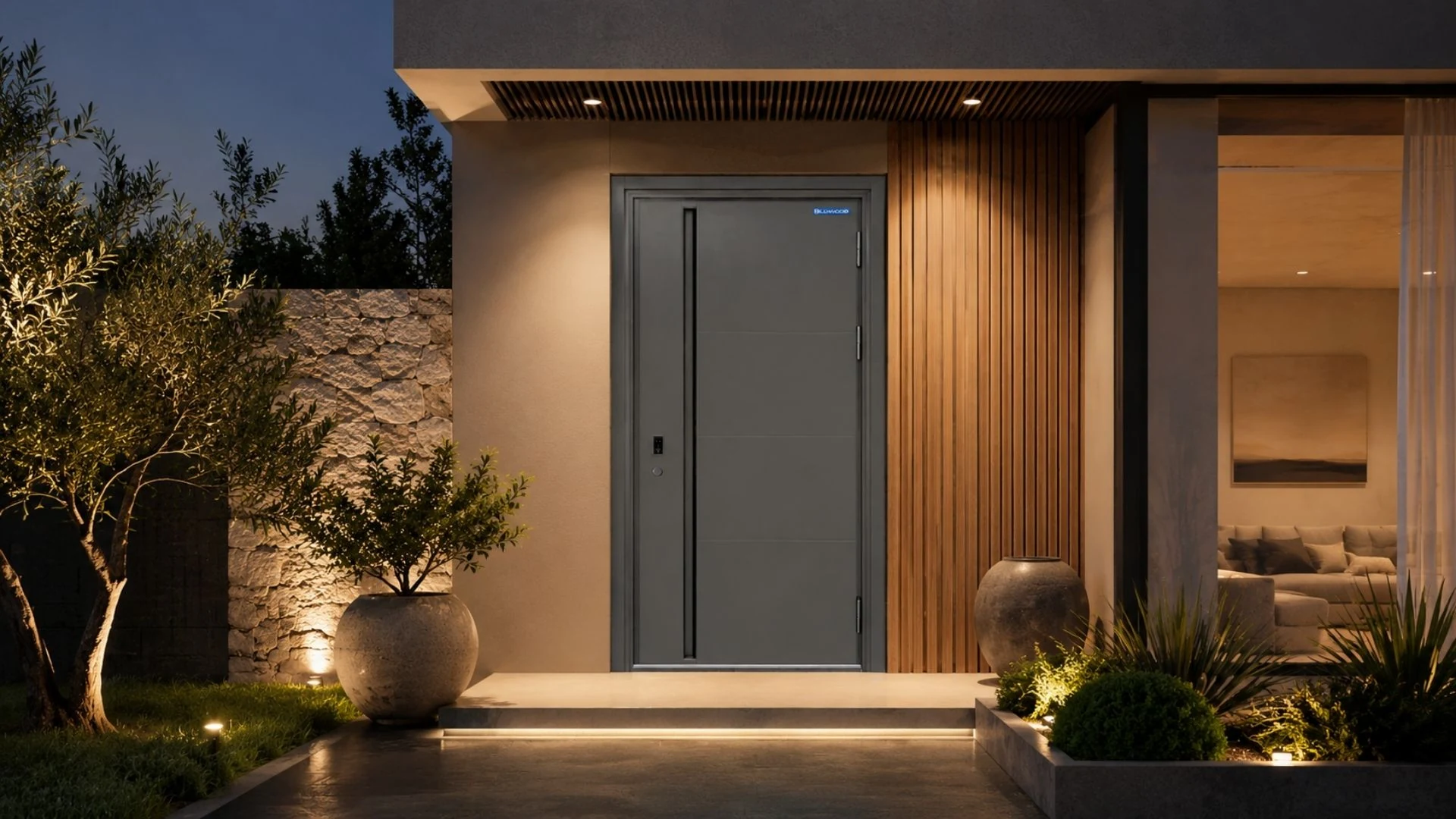 Cửa thép biệt thự đẹp Austdoor tại biet thu