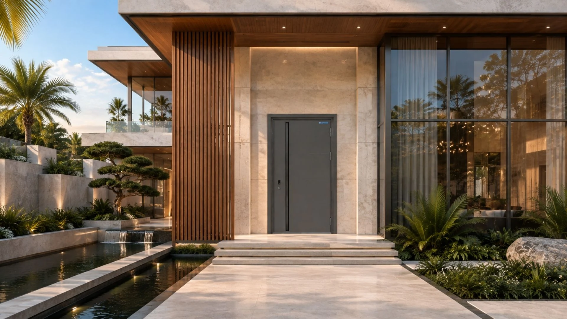 Cửa thép biệt thự đẹp Austdoor tại biet thu