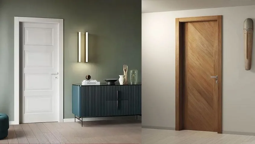 Lắp cửa gỗ Austdoor - khuôn nẹp che gọn ô tường cải tạo