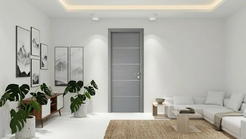 Lắp cửa gỗ hai cánh - căn khe giữa hai cánh cửa