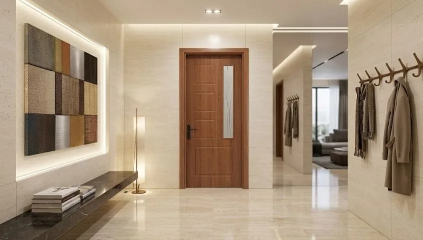 Cửa gỗ hoàn thiện tại Đắk Lắk - thử khóa trước bàn giao