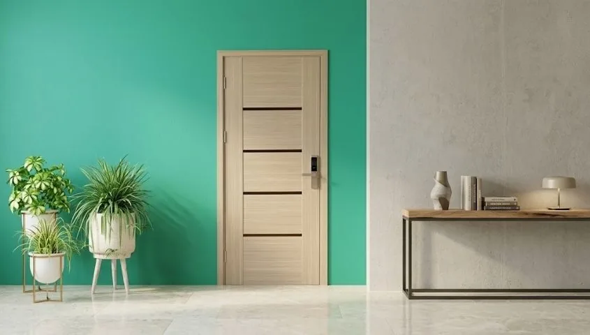 Cửa gỗ Austdoor Đắk Lắk - đo vị trí khóa trước khi khoan