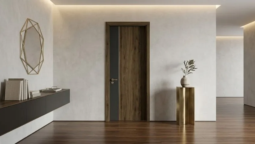 Cửa gỗ Austdoor Lâm Đồng - kiểm cao độ nền và chân nẹp