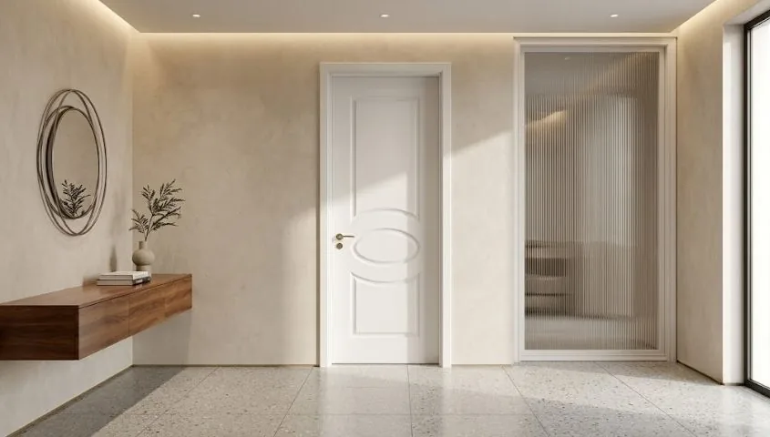 Lắp cửa gỗ Austdoor - thử khóa tay gạt và tiếng đóng