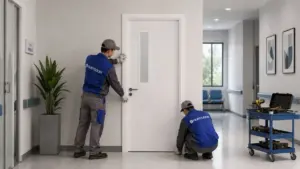 Lắp đặt cửa gỗ chống cháy Austdoor