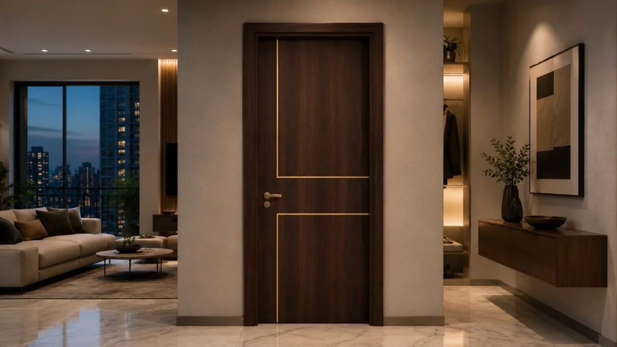 Mẫu cửa gỗ chống cháy Austdoor cho vị trí cần PCCC