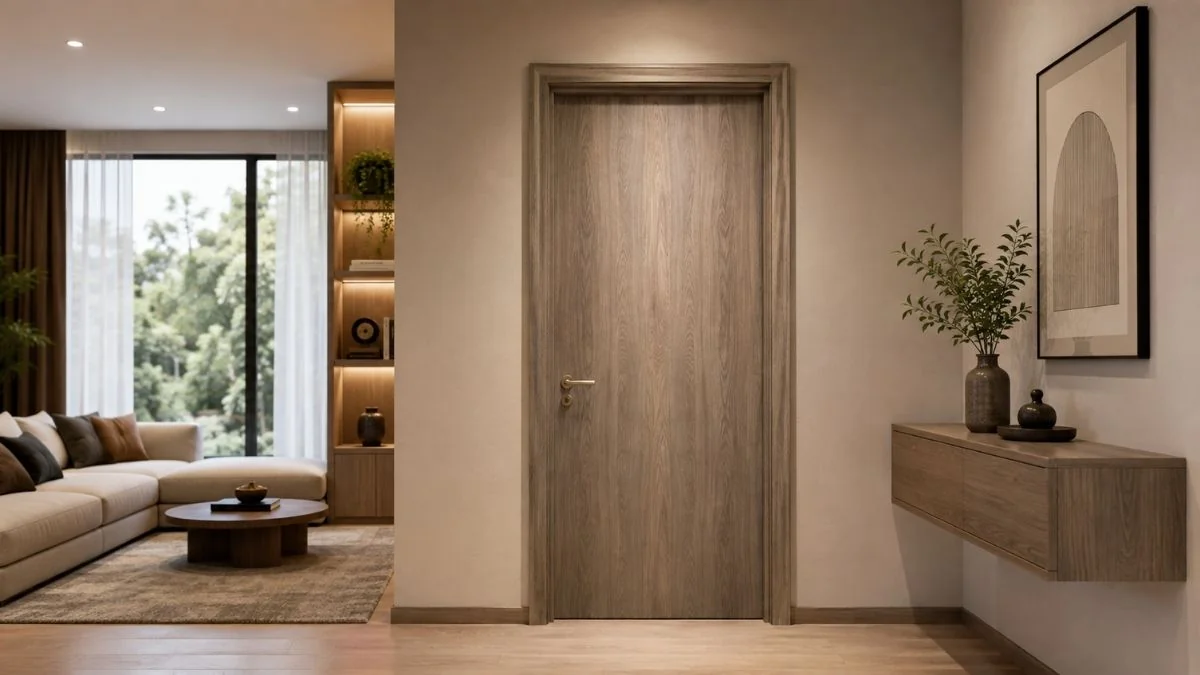 Mẫu cửa gỗ composite Austdoor cho không gian nội thất