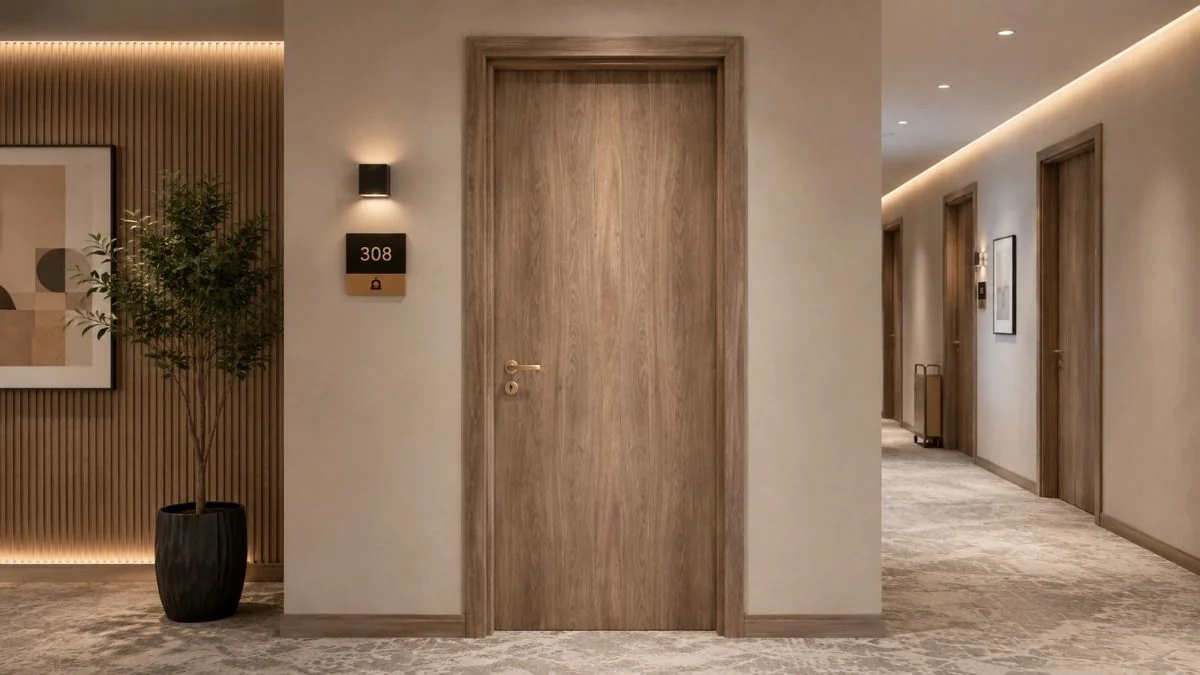 Mẫu cửa gỗ công nghiệp Austdoor cần kiểm tra khuôn nẹp