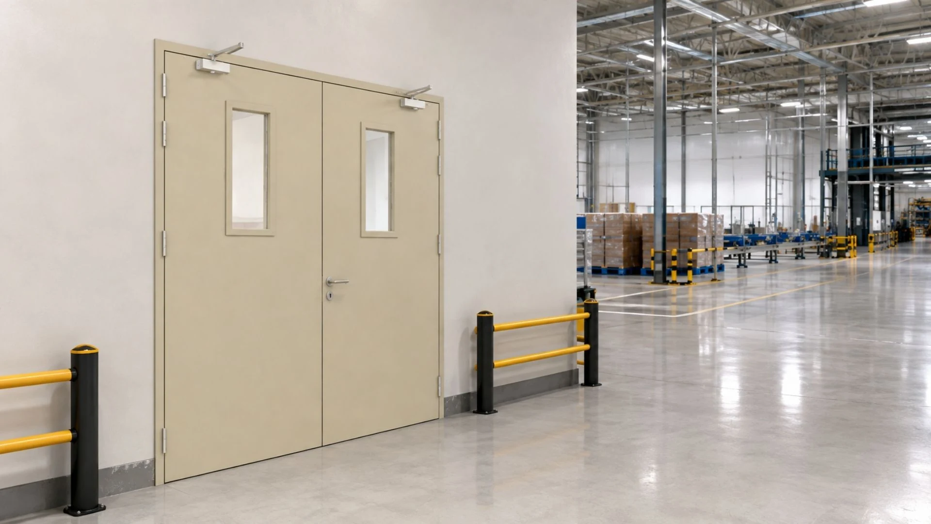 Mẫu cửa thép chống cháy Austdoor tại cua doi
